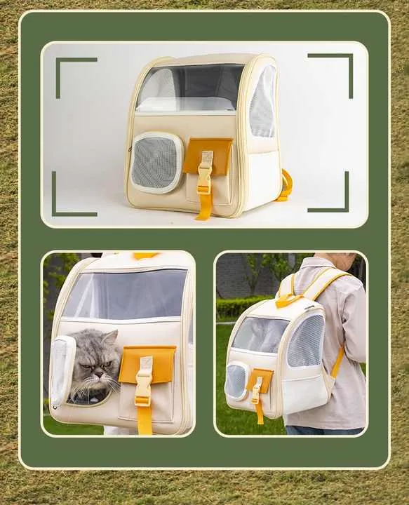 بيع مباشر من الشركة المصنعة حقيبة ظهر للقطط . Direct sale from the manufacturer, solid style pet cat
