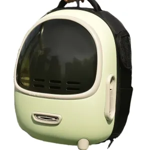 حقيبة نزهة حيوانات أليفة بنية محمولة حديثة حقيبة . Modern Portable Brown Pet Walking Bag Breathable