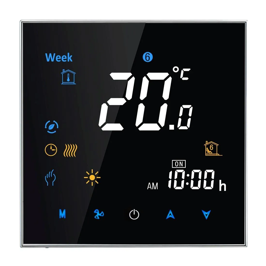 16A Lcd Digital Heating Thermostat With Sensor Time / Week / Heat Display