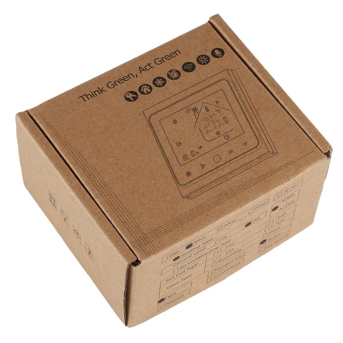 16A Lcd Digital Heating Thermostat With Wifi Control & Sensor