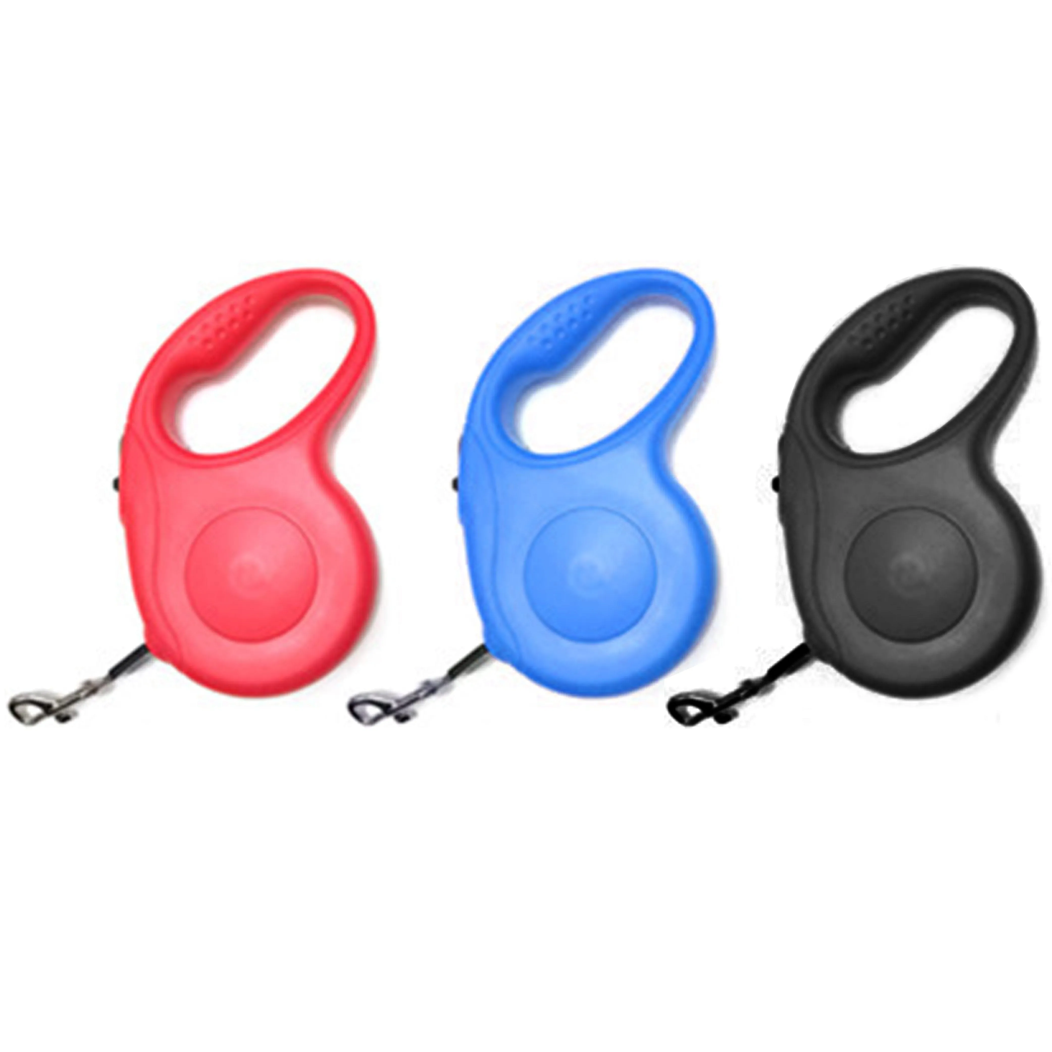 2 x Retractable Dog Leash Automatic 16.4ft Pet Collar Automatic Walking Lead