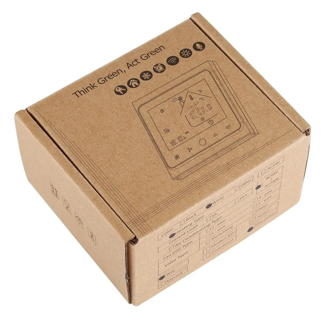 3A Wifi Lcd Digital Thermostat For Water / Gas Boiler Load Time Display