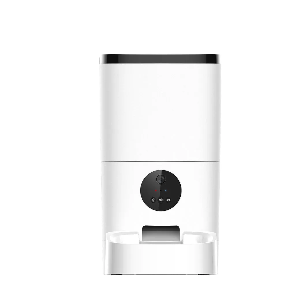 Auto Feeder Pet Automatic Camera Cat Dog Smart Hd Wifi App Food Dispenser - White