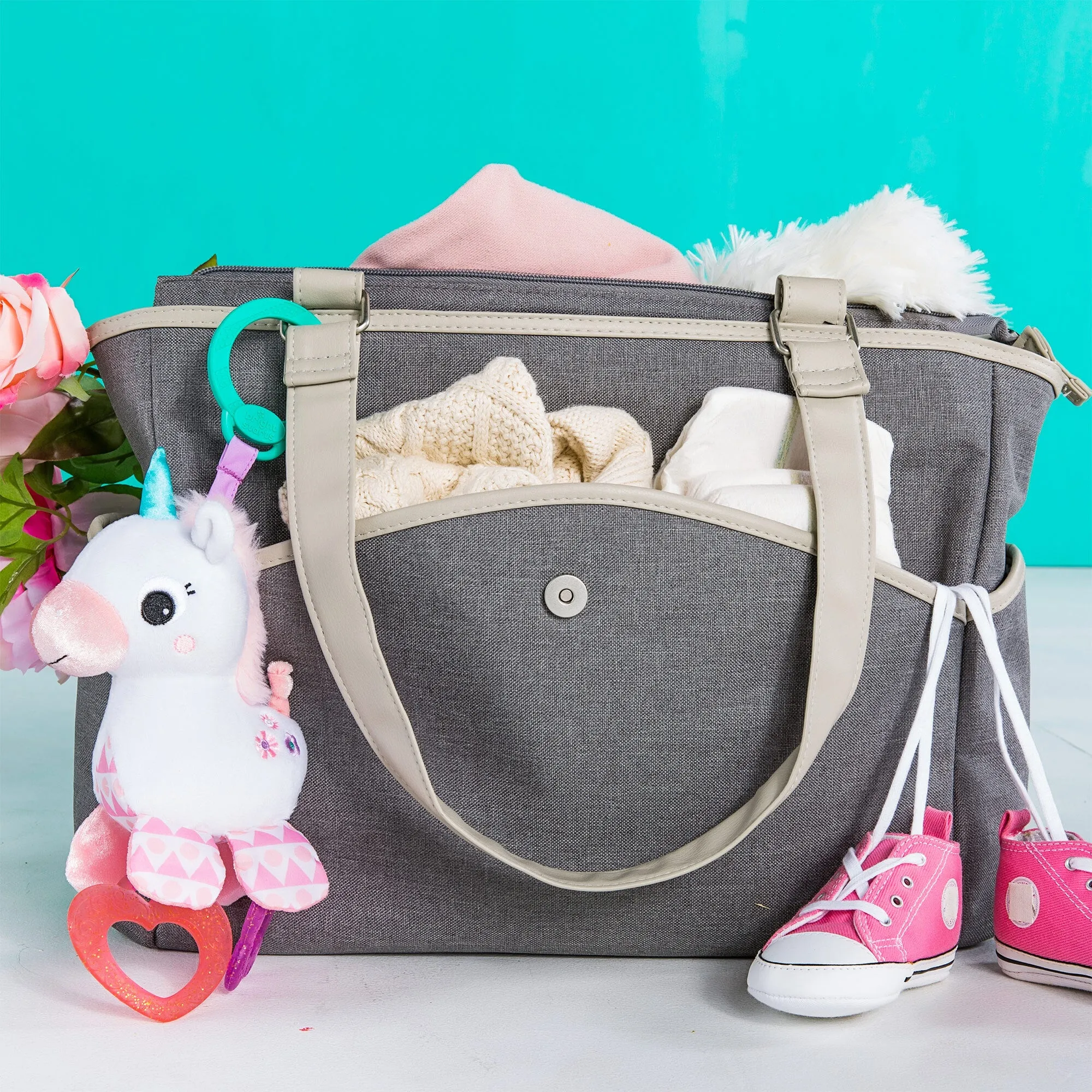 Bright Starts On-The-Go Toy Sparkle   Shine Unicorn