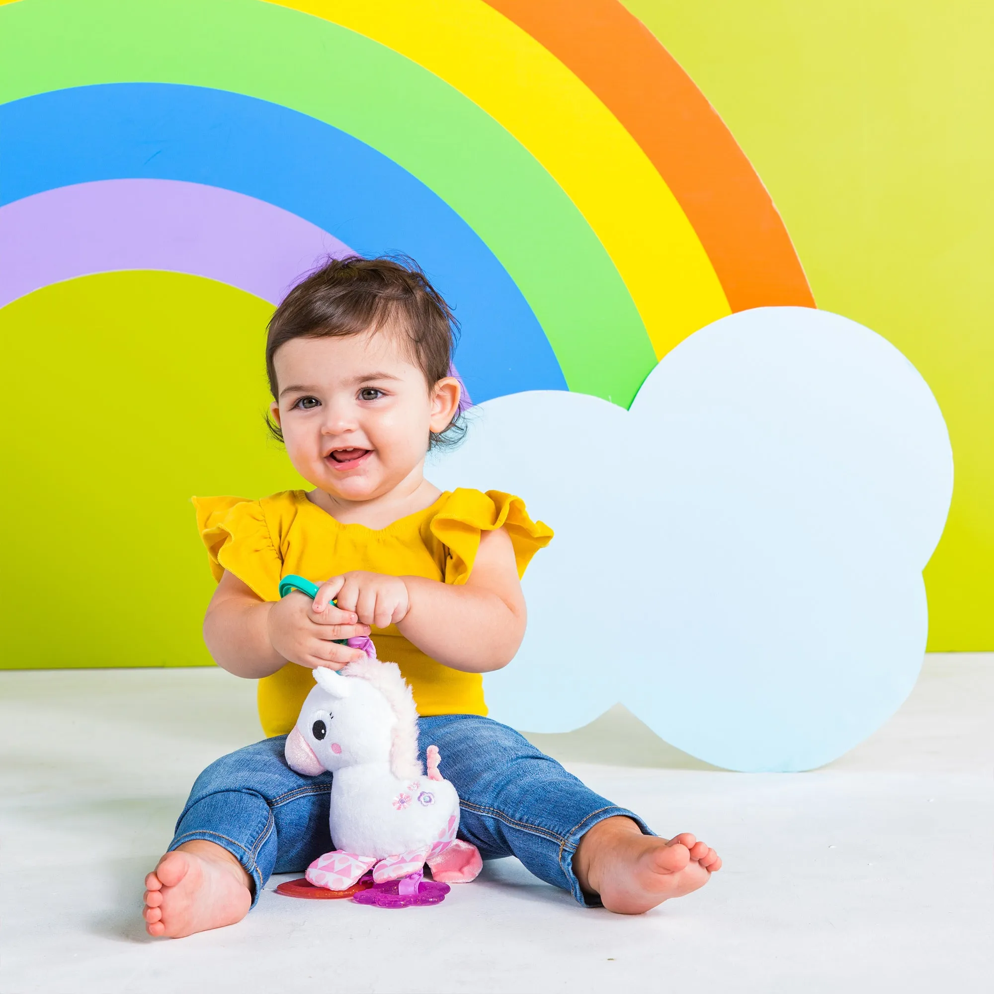 Bright Starts On-The-Go Toy Sparkle   Shine Unicorn