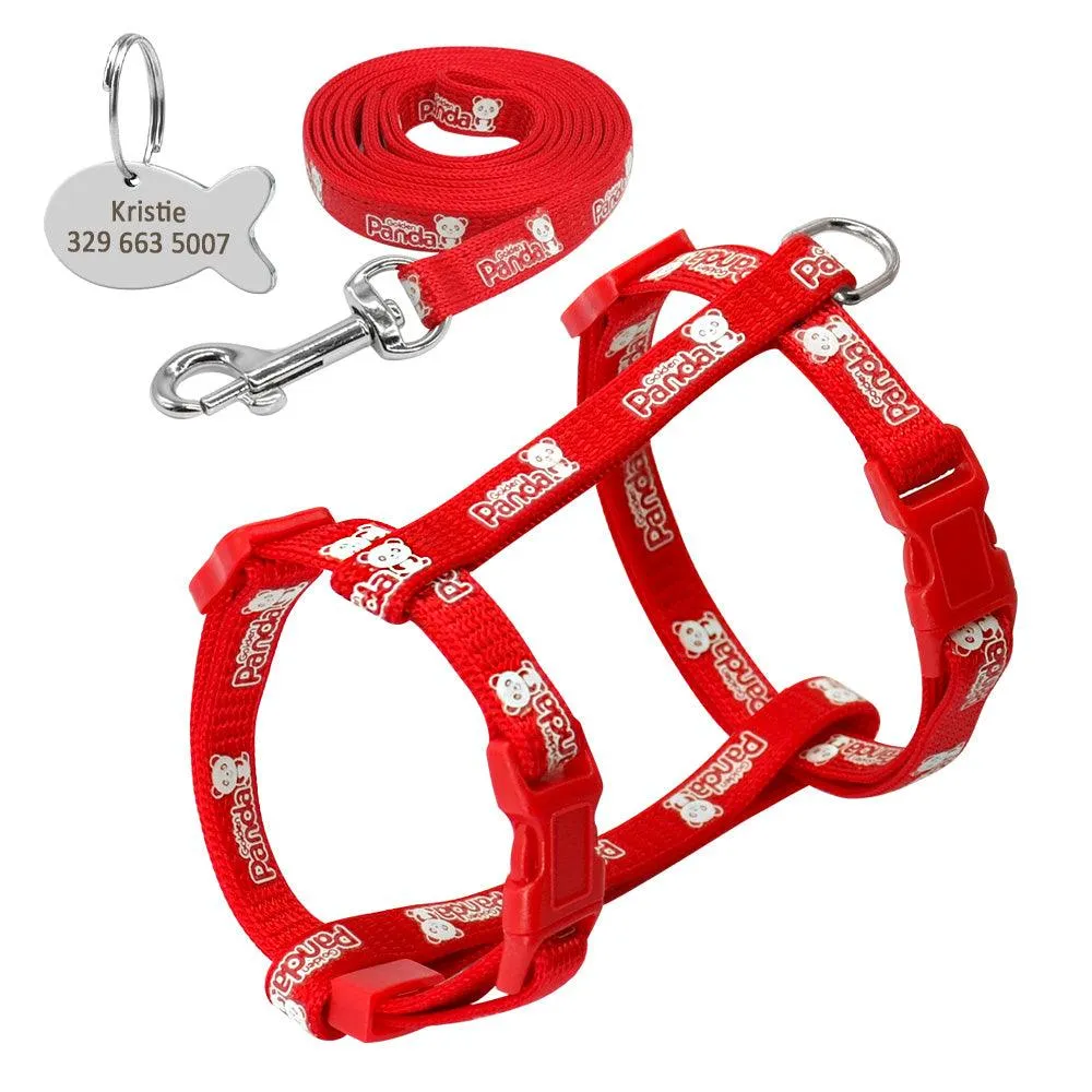 Cat's Luminous Harness And Leash Set