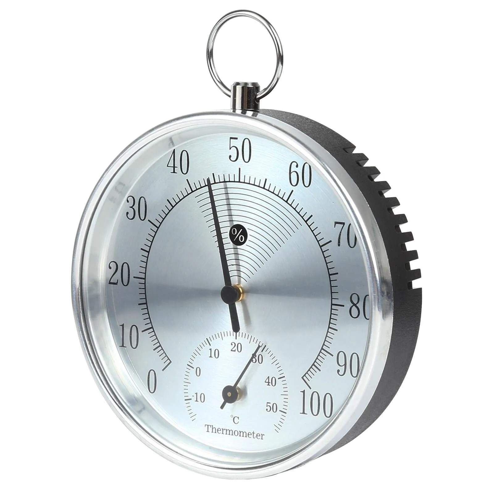 Clock Shaped Hygrometer Thermometer For Indoor / Outdoor Use