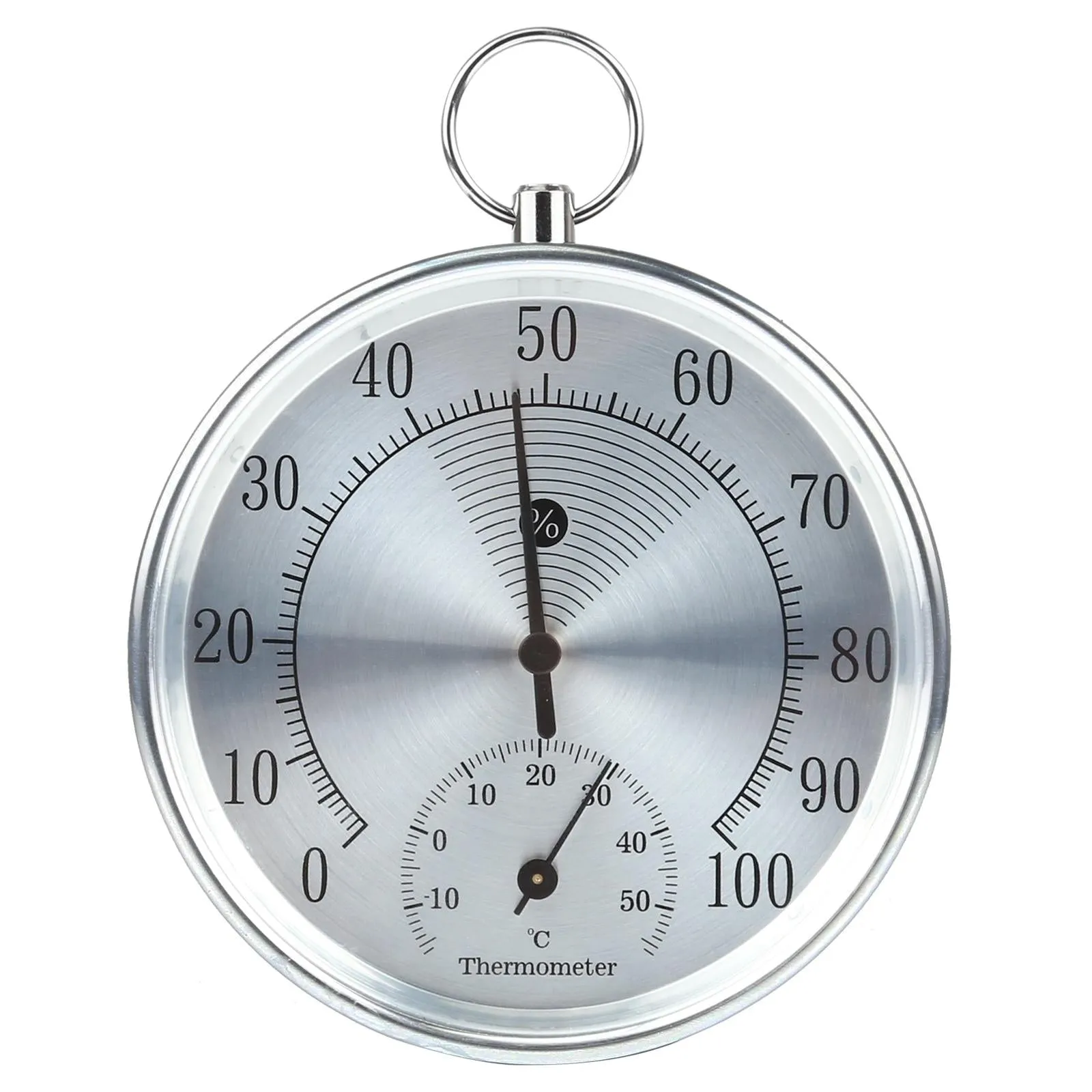 Clock Shaped Hygrometer Thermometer For Indoor / Outdoor Use