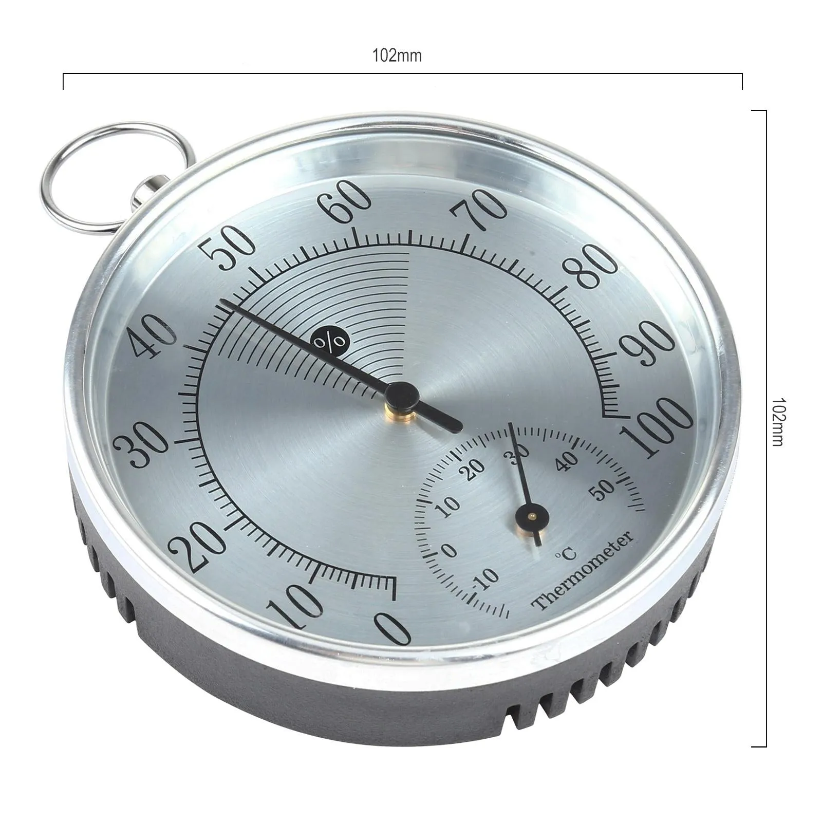 Clock Shaped Hygrometer Thermometer For Indoor / Outdoor Use