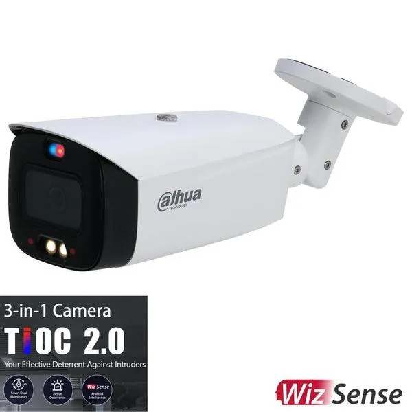 Dahua 8MP TIOC 2.0 Active Deterrence Bullet Fixed Camera, DH-IPC-HFW3849T1-AS-PV-ANZ