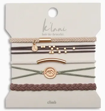 Hair Tie Bracelets- Climb
