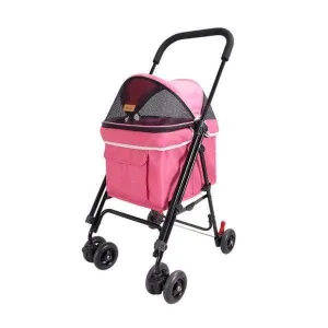 Ibiyaya® Astro Go Lite Pet Pram | Rose Pink