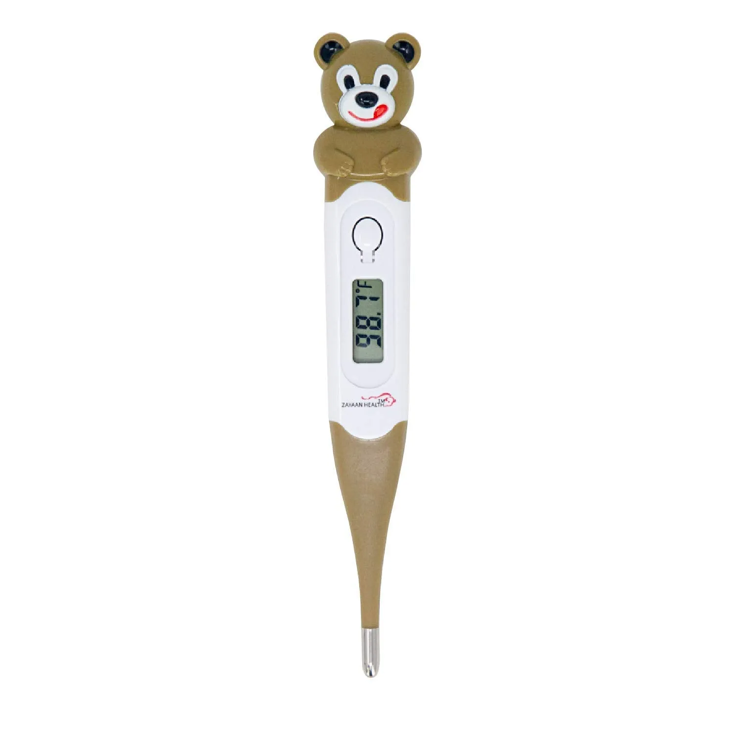 Kids Digital Thermometer, Fun Character Caps, °C/°F Switchable Flexible