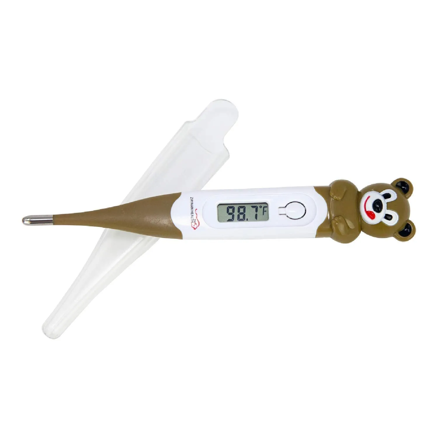 Kids Digital Thermometer, Fun Character Caps, °C/°F Switchable Flexible