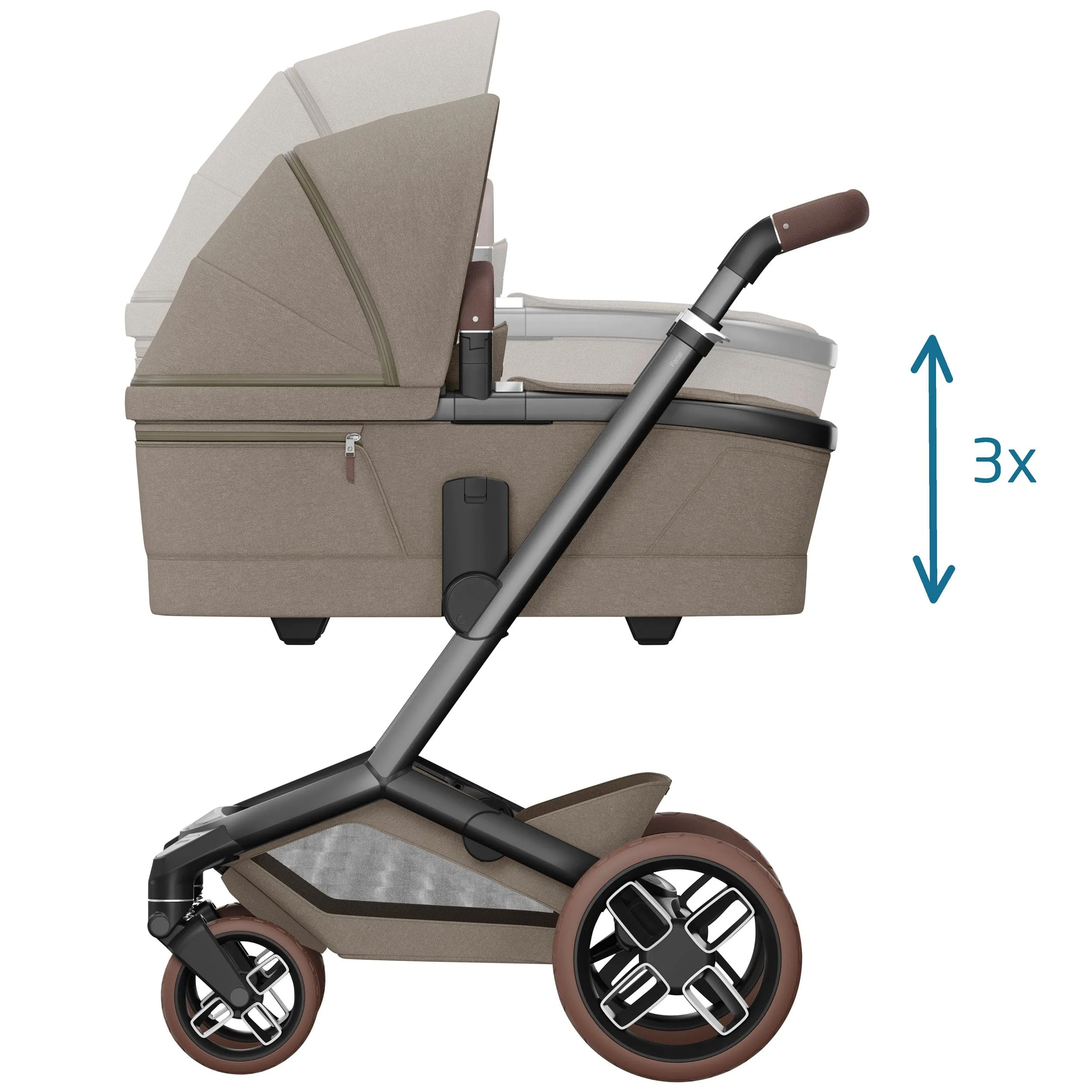 Maxi-Cosi FAME Pushchair in Twillic Truffle (Brown Wheels)