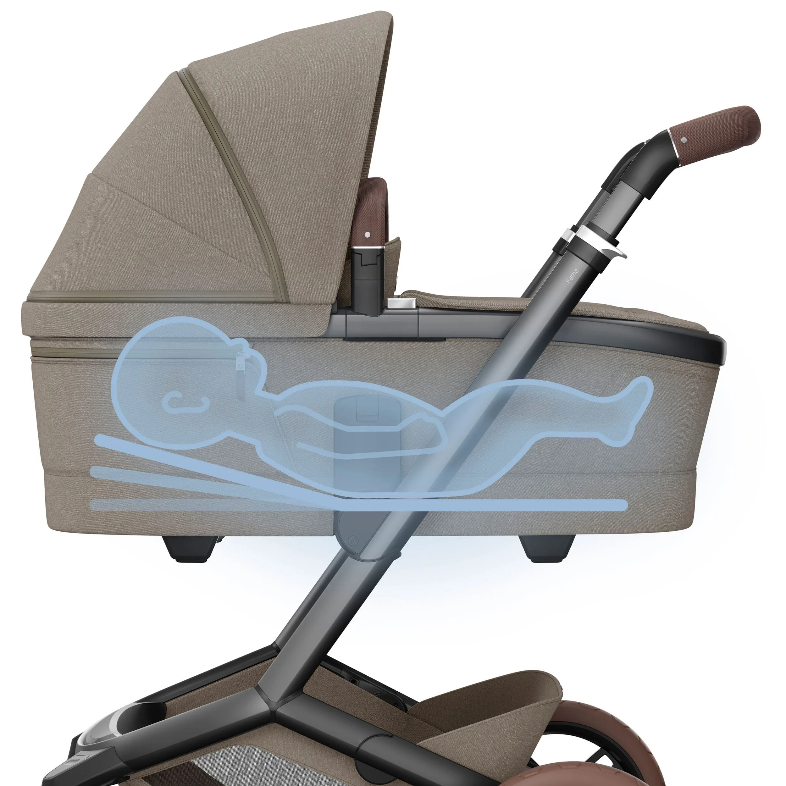 Maxi-Cosi FAME Pushchair in Twillic Truffle (Brown Wheels)