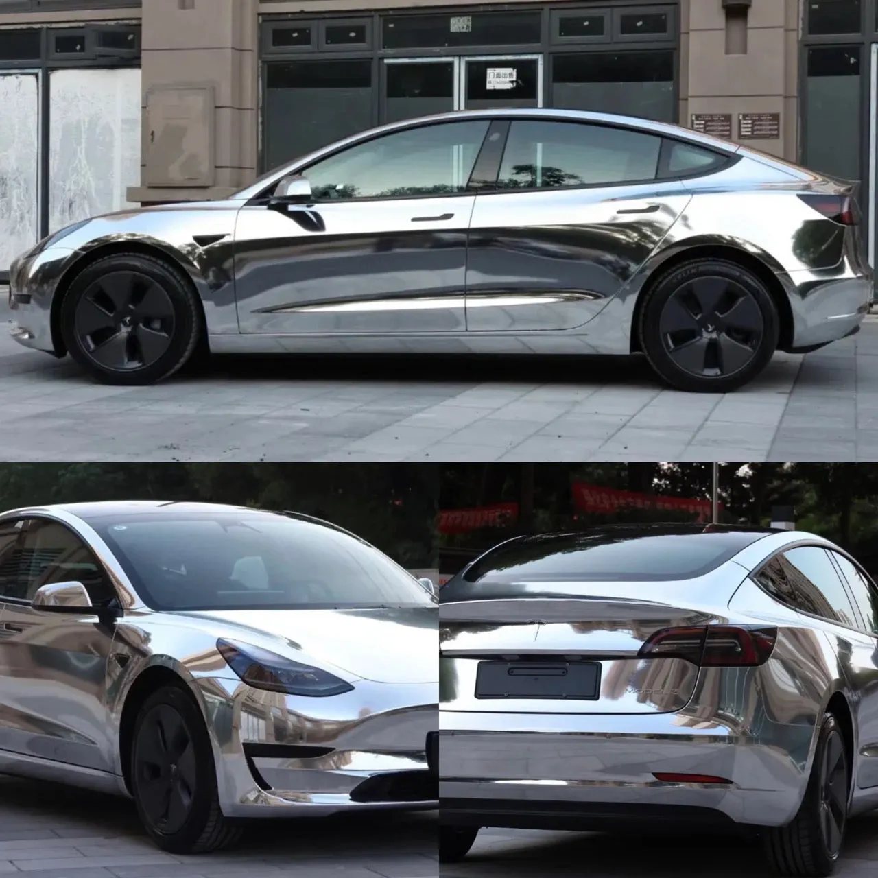 Mirror Chrome Silver Vinyl Wrap