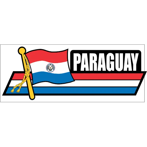 Paraguay Flag Car Sidekick Decal