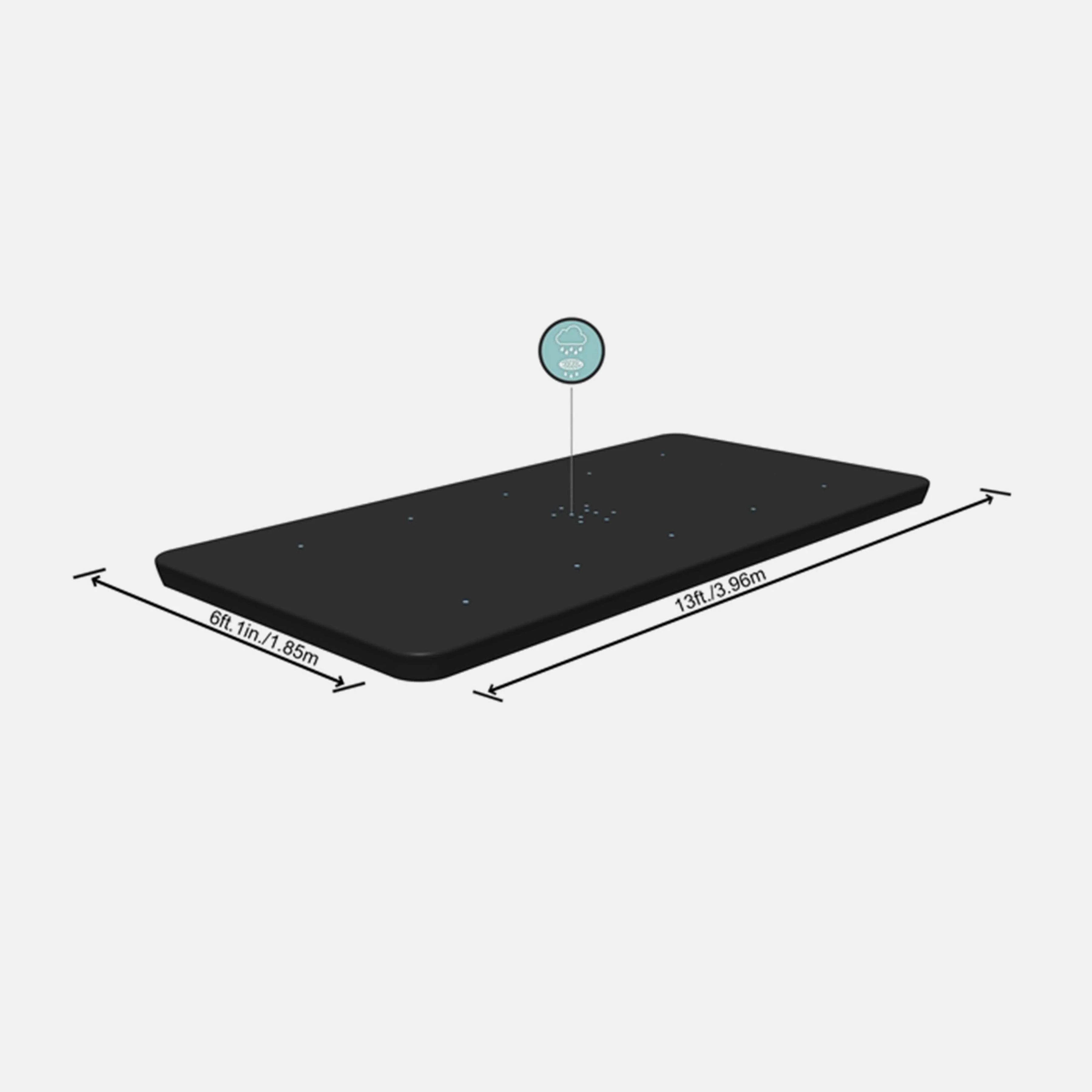 RECTANGLE POOL COVER (4.04X2.01M)