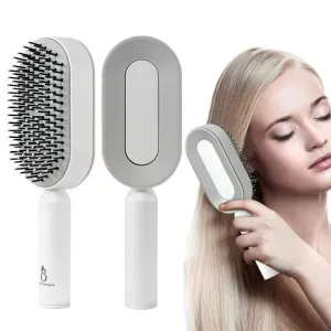 Self Cleaning Hair Brush for Women One-فرشاة شعر ذاتية التنظيف
