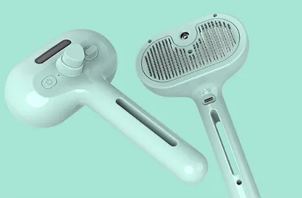 Self-Cleaning Pet Grooming Comb with Mist Humidifier - Tangle-Free Grooming for Dogs & Cats