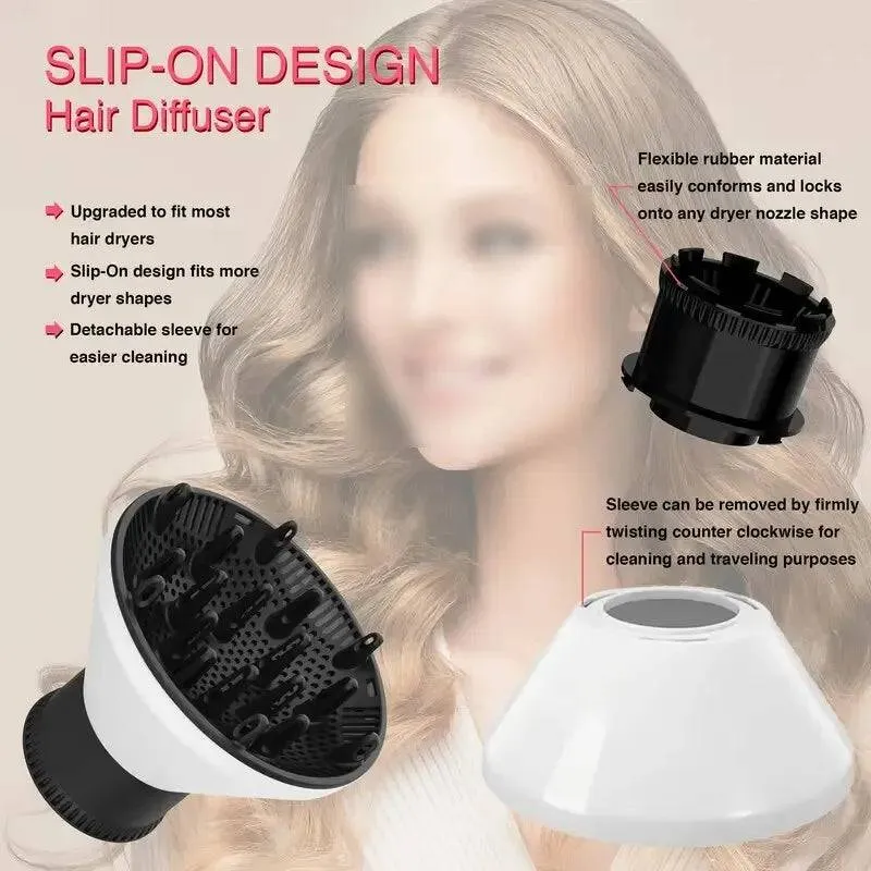 TheWellBeingUniversal Hair Dryer Diffuser for Curls and Blow Drying Electric Hairdressing Dryer