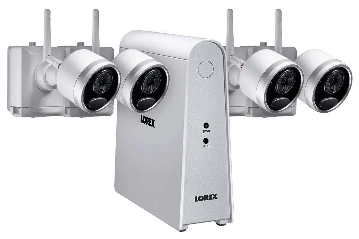 Wire-Free Security Camera System with 4 Cameras