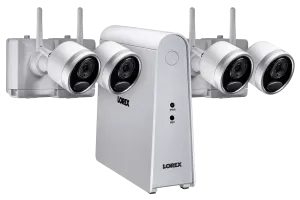 Wire-Free Security Camera System with 4 Cameras