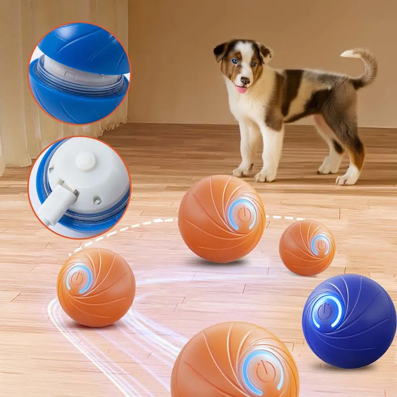 Xmas Sales - 50% OFFRechargeable Pet Interactive Motion Ball with Lights